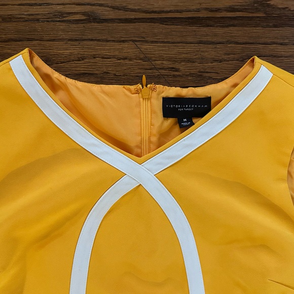 Victoria Beckham for Target Yellow Tulip Mini Dress Size Medium - Picture 3 of 3